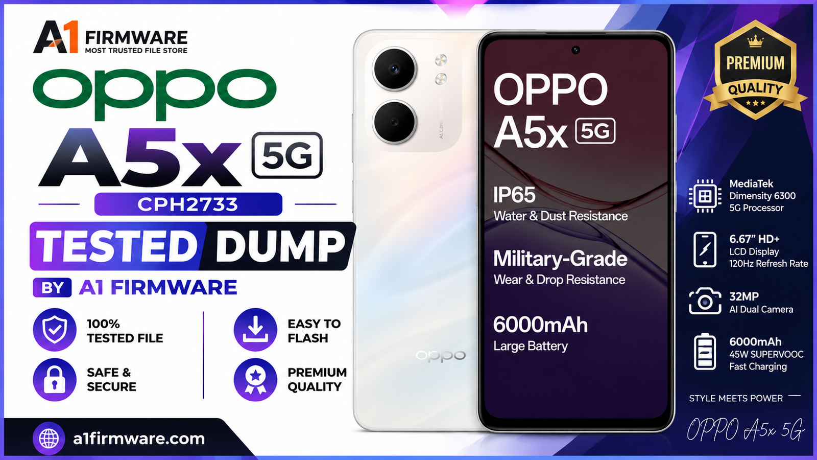 OPPO A5x 5G (CPH2733) Tested Full Dump Download