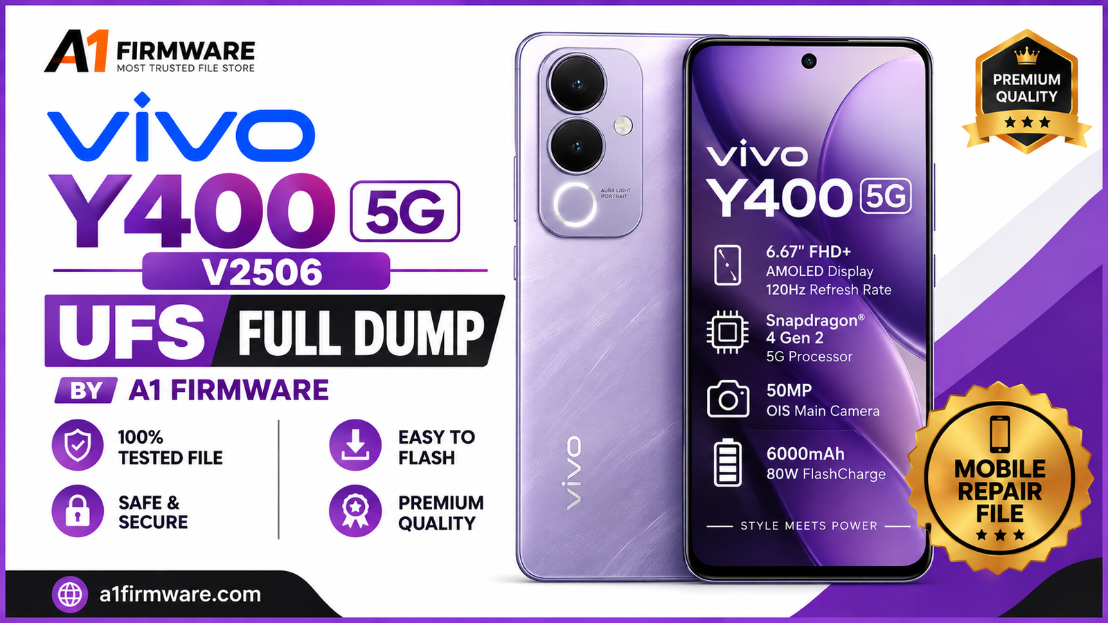 Vivo Y400 5G (V2506) UFS Full Dump File Download