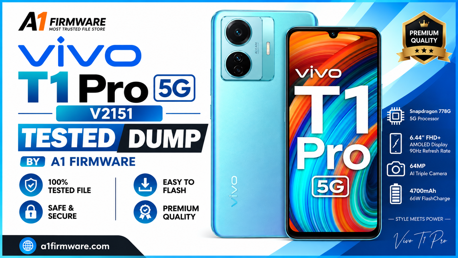 Vivo T1 Pro 5G (V2151) Tested Full Dump Download
