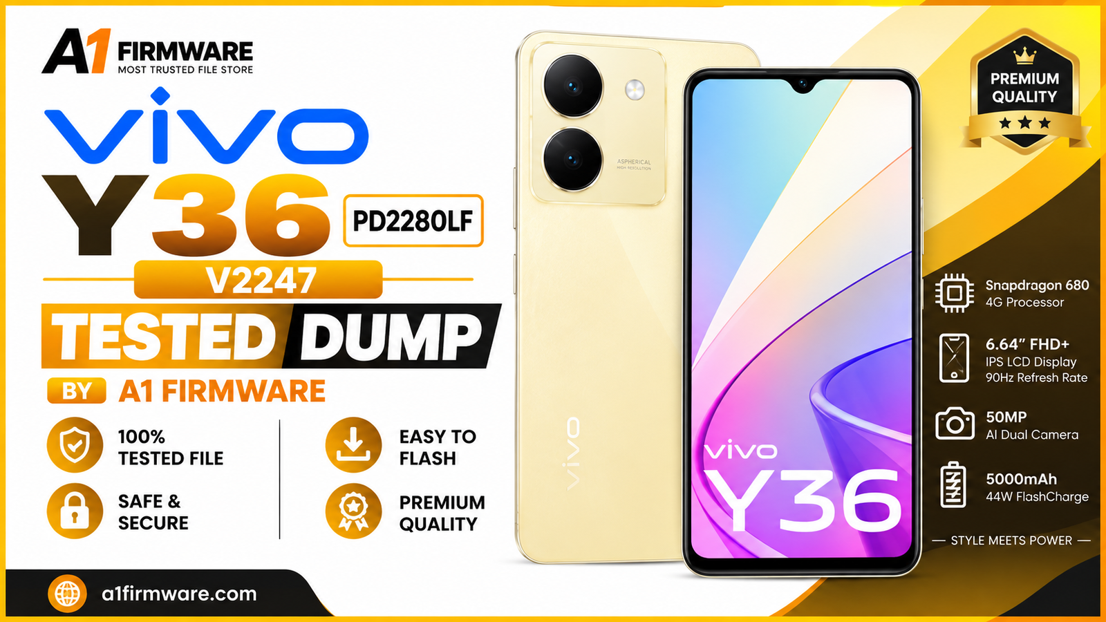 Vivo Y36 (V2247 / PD2280LF) Tested Full Dump Download