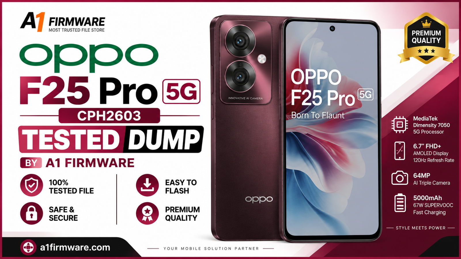 OPPO F25 Pro 5G (CPH2603) Tested Full Dump Download